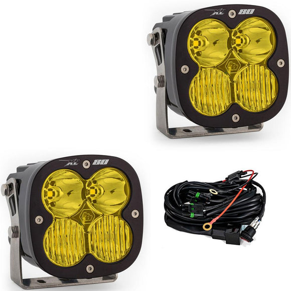 Baja Designs XL80 Series Driving Combo Pattern Pair LED Light Pods - Amber