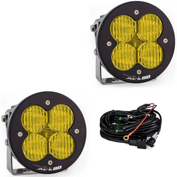 Baja Designs XL R 80 Series Wide Cornering Pattern LED Light Pods - Amber