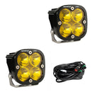 Baja Designs Squadron Pro Series Spot Pattern LED Light Pods - Amber-1
