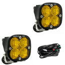 Baja Designs Squadron Pro Series Wide Cornering Pattern LED Light Pods - Amber-1