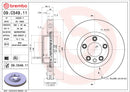 Brembo 11-18 Porsche Cayenne/11-15 Volkswagen Touareg Front Premium UV Coated OE Equivalent Rotor 95835140401-2