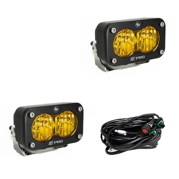 Baja Designs S2 Pro Wide Cornering Pair - LED Amber