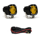 Baja Designs S1 Amber Wide Cornering LED Light w/ Mounting Bracket Pair-1