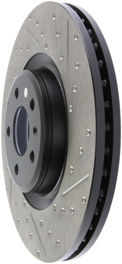 Front Stoptech Cross Drilled & Slotted Rotors - Set Of 2 Rotors (345x30mm) Audi S4/A5/S5/A6/A7/Q5/Q7 | Porsche Macan