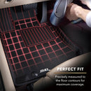 3D MAXpider 19-21 Audi E-Tron Kagu 1st + 2nd Row Floormats - Black-2