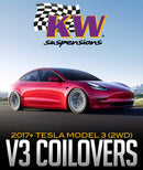 KW SUSPENSIONS V3 COILOVER KIT: 2017+ TESLA MODEL 3 (2WD)-3