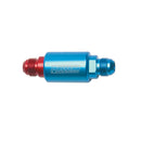 Russell Performance Red/Blue Anodized (3-1/4in Length 1-1/4in dia. -8 male inlet/outlet)-1