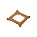 Moroso 4150/4160 Carburetor Spacer - Open Plenum - 1/2in - Wood-1