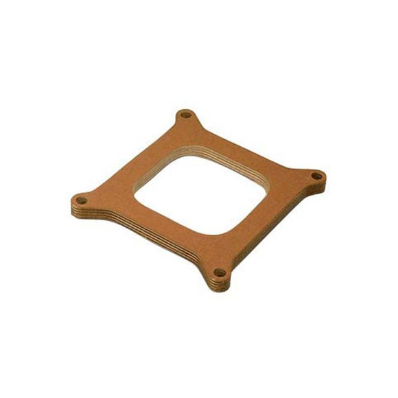 Moroso 4150/4160 Carburetor Spacer - Open Plenum - 1/2in - Wood