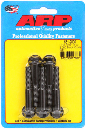 ARP 5/16 in.-18 RH Thread, 2.000 in Hex Head Custom 450 Bolts - Set of 5