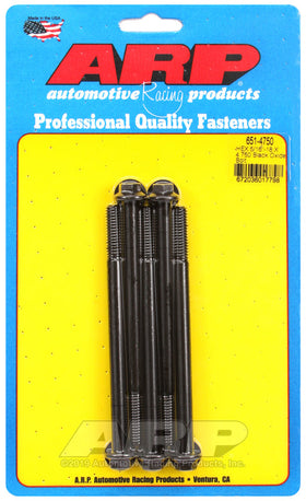 5/16-18 X 4.750 BLK HEX 5PK