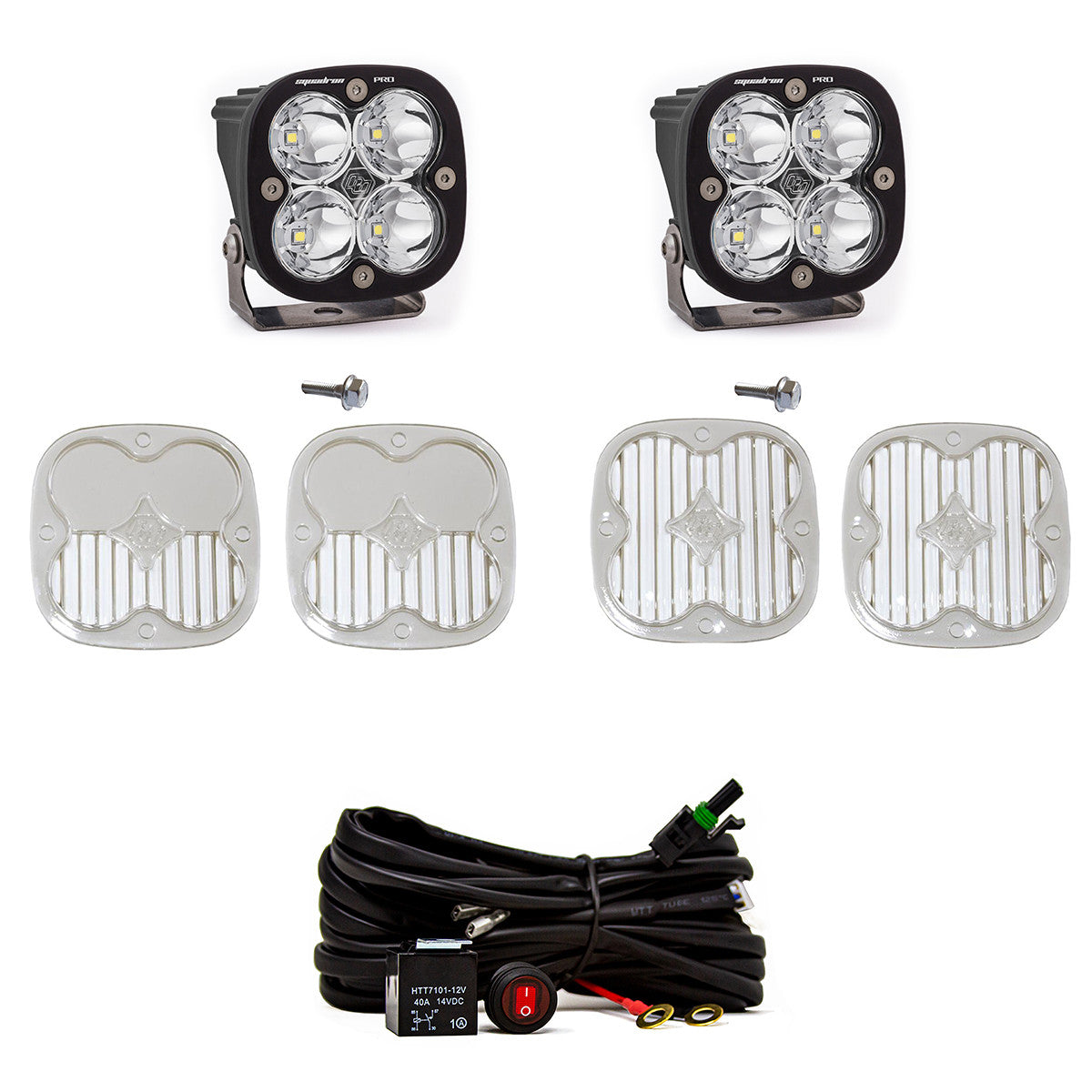 Baja Designs 2021+ Ford Bronco A Piller Light Kit Squadron Pro Spot w/Upfitter