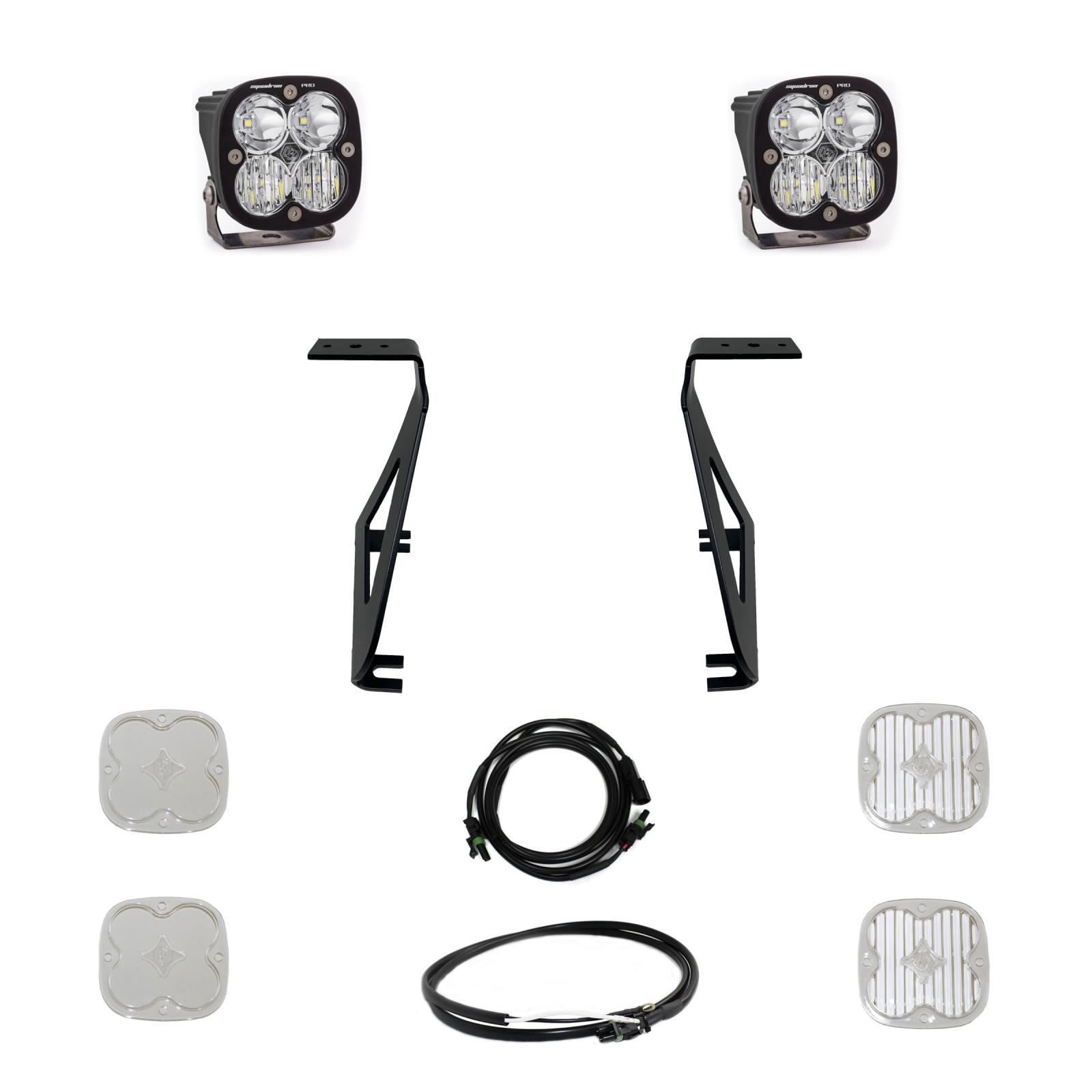 Baja Designs 2021+ Ford Raptor Squadron Pro A-Pillar Kit