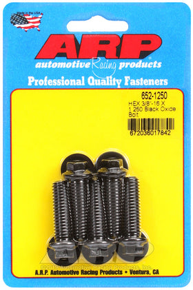 3/8-16 X 1.250 BLK 3/8 HEX 5PK