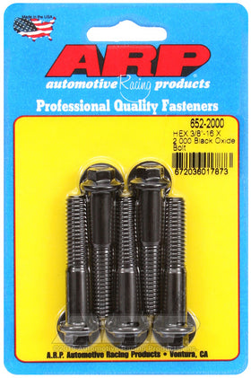 3/8-16 X 2.000 BLK 3/8 HEX 5PK