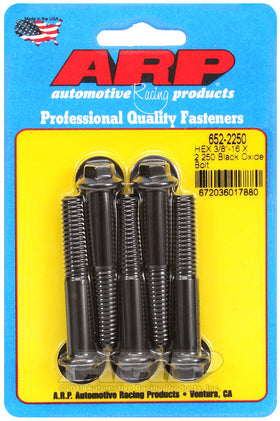 3/8-16 X 2.250 BLK 3/8 HEX 5PK
