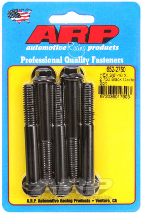 3/8-16 X 2.750 BLK 3/8 HEX 5PK