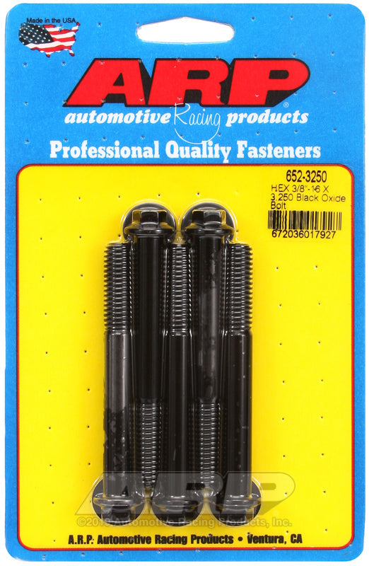 3/8-16 X 3.250 BLK 3/8 HEX 5PK