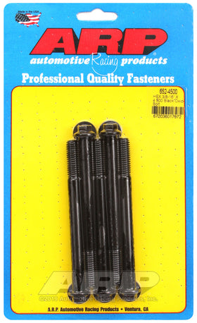 3/8-16 X 4.500 BLK 3/8 HEX 5PK