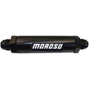Moroso In-Line Fuel Filter - 6.5in -10An - 40 Micron SS Filter - Aluminum-1