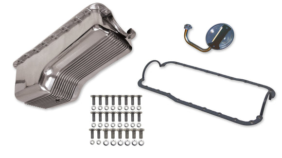 WEIAND ALUM OIL PAN KIT POL SBF FINNED