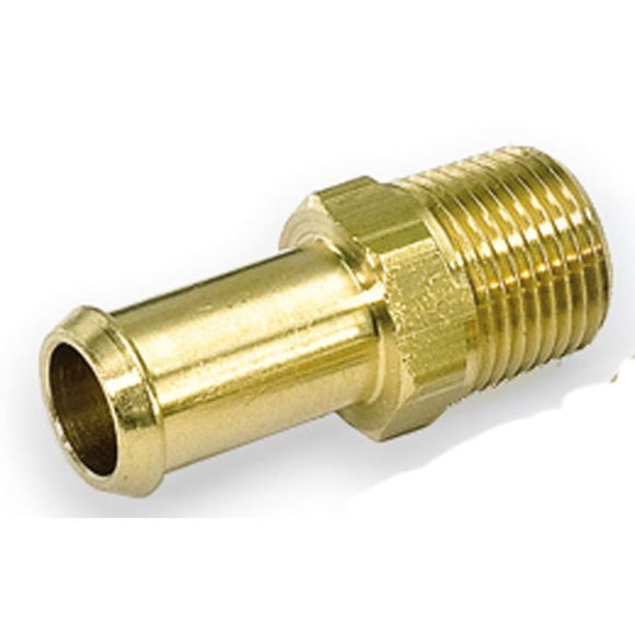 Moroso Fuel Hose Fitting - 1/2in NPT to 3/8in Hose - Brass - Single