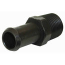 Moroso Air/Oil Separator Fuel Line Fitting - 3/8in to 1/2in Hose - Straight - Black - Single-1