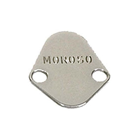 Moroso Chevrolet Big Block/Chrysler 273-440/Ford Fuel Pump Block-Off Plate - Chrome Plated Steel