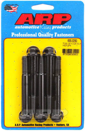 7/16-14 X 3.250 BLK HEX 5PK