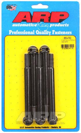 7/16-14 X 4.750 BLK HEX 5PK