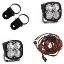 Baja Designs Squadron Sport Polaris A-Pillar LED Light Pods w/ 2.0in Harness/Mounts Kit-1