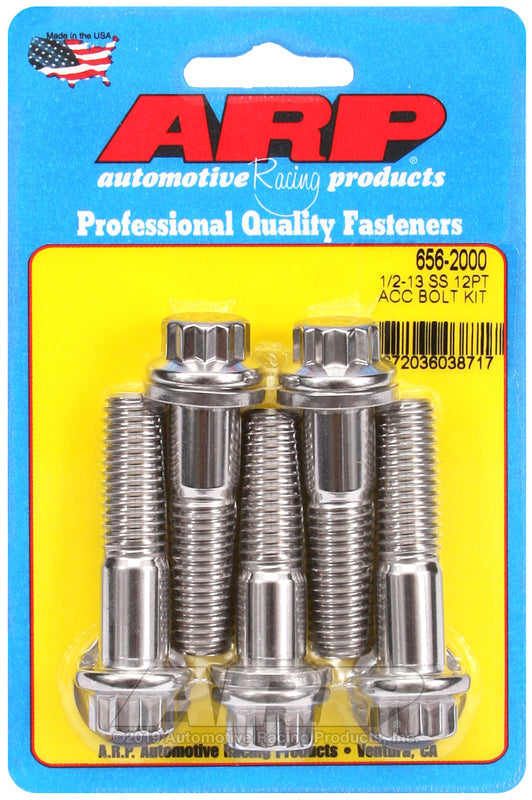 ARP 1/2-13 x 2.000 12pt SS bolts (5/pkg)
