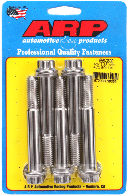 ARP 1/2-13 in. Thread, 3.50 in 12 Point Bolts