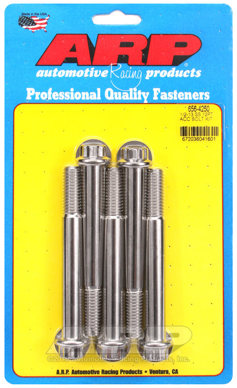 1/2-13 X 4.250 SS 12PT 5PK