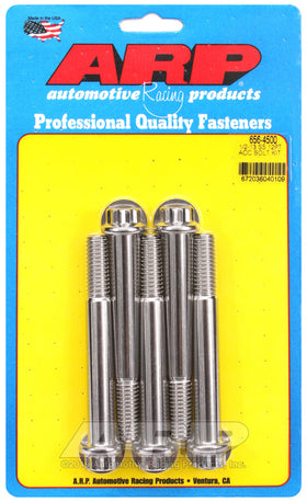 1/2-13 X 4.500 SS 12PT 5PK