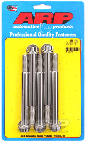 1/2-13 X 4.750 SS 12PT 5PK