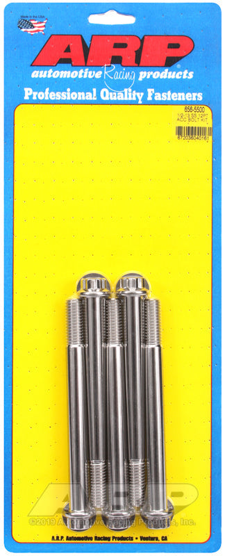 1/2-13 X 5.500 SS 12PT 5PK