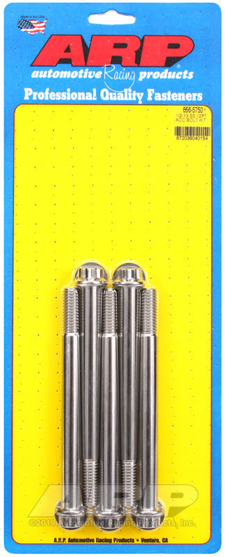 1/2-13 X 5.750 SS 12PT 5PK