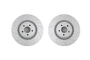 Pedders 2015+ Ford Mustang GT S550 Front Drilled & Slotted Brake Rotors - Pair-1