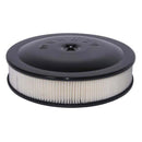 Moroso Racing Air Cleaner - 14in x 3in Filter - Aluminum - Black Powder Coat-1