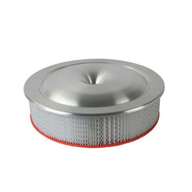 Moroso Low Profile Racing Air Cleaner - 16in x 4in Filter - Aluminum - 4500 Dominator/King Demon