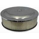 Moroso Racing Air Cleaner - 16in x 4in Filter - Offset - Raised Bottom - Clear Powder Coat-1
