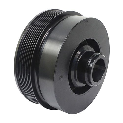 Fluidampr Chevy LSX 6-1/4in Damper w/Single 8 Rib 6.57in Dia Pulley Steel Internally Balanced Damper