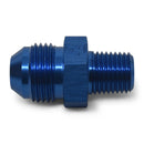 Russell Performance -4 AN to 1/4in NPT Straight Flare to Pipe (Blue)-1