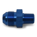 Russell Performance -8 AN to 3/8in NPT Straight Flare to Pipe (Blue) (25 pcs.)-1