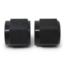 Russell Performance -6 AN Tube Nuts 3/8in dia. (Black) (2 pcs.)-1