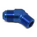 Russell Performance -6 AN to 1/4in NPT 45 Degree Flare to Pipe Adapter-1