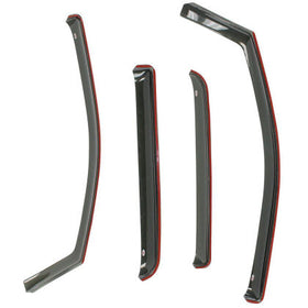 Westin 2007-2021 Toyota Tundra Crew Max Wade In-Channel Wind Deflector 4pc - Smoke - 0