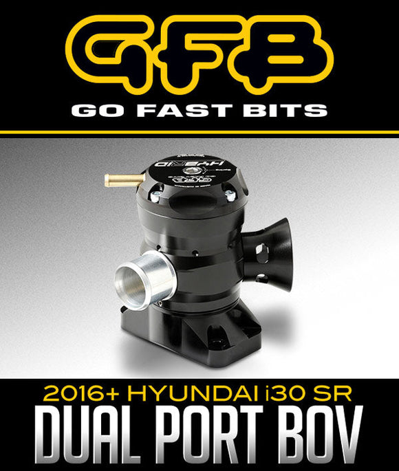GO FAST BITS HYBRID TMS DUAL PORT BLOW-OFF VALVE: 2016+ HYUNDAI I30 SR