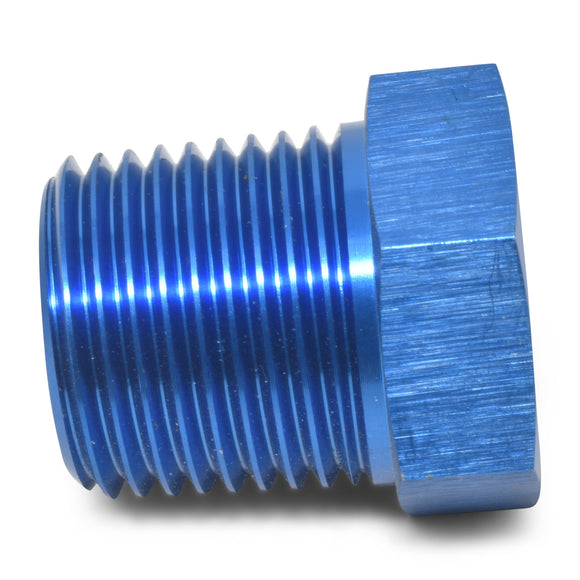 Russell Performance 3/8in Male to 1/4in Female Pipe Bushing Reducer (Blue)